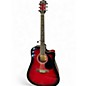 Used Ventura v12 RED BURST Acoustic Electric Guitar thumbnail