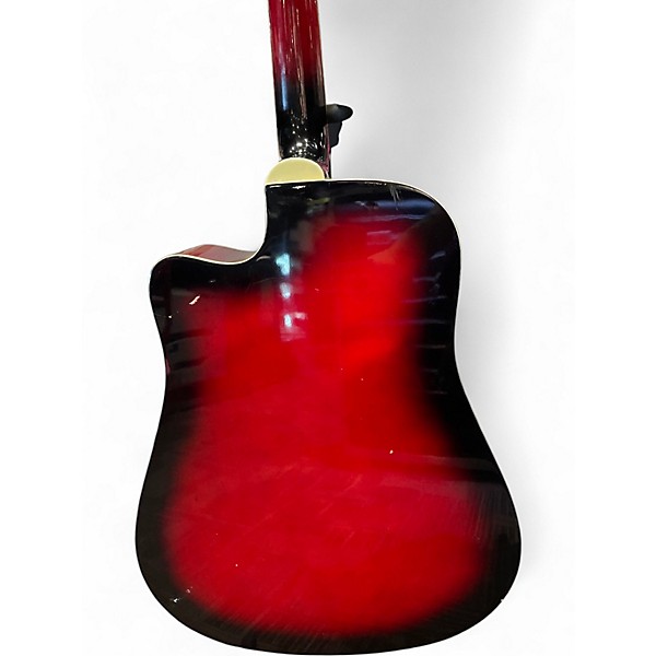 Used Ventura v12 RED BURST Acoustic Electric Guitar