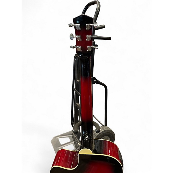 Used Ventura v12 RED BURST Acoustic Electric Guitar