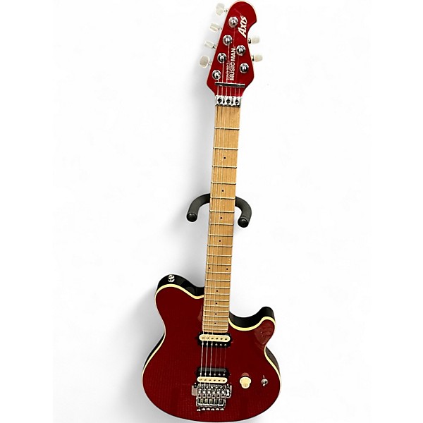 ギター Musicman AXIS RED TRANS TRIM Used Ernie Ball Music Man Axis Trans Red Solid Body Electric