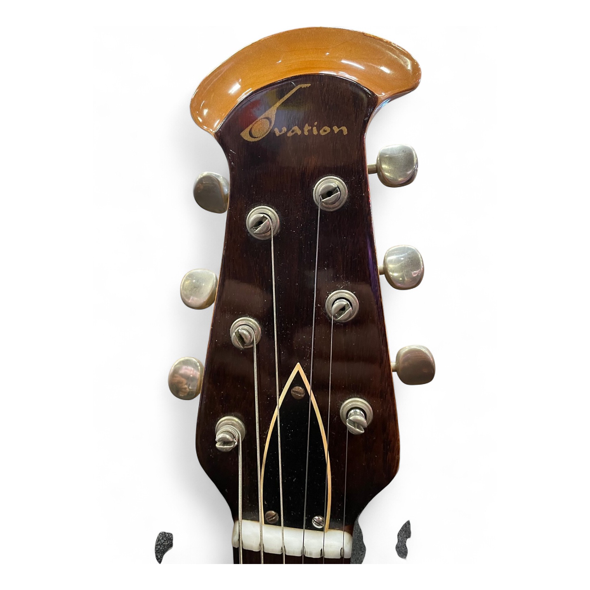 Used Ovation TORNADO 2 Tone Sunburst Hollow Body Electric Guitar 2