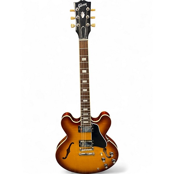 Used 2023 Gibson ES335 Figured Iced Tea Hollow Body Electric Guitar