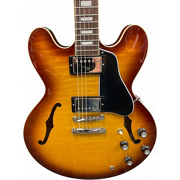 Used 2023 Gibson ES335 Figured Iced Tea Hollow Body Electric Guitar