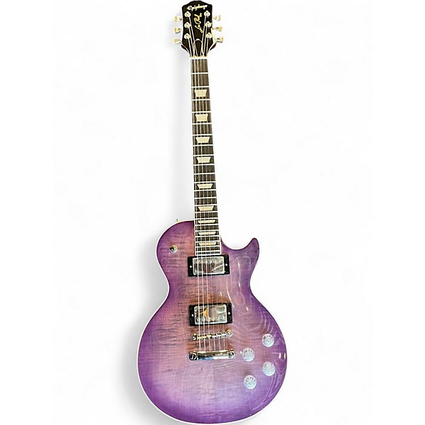 【極美品】Epiphone Les Paul Standard Purple Epiphone Featuring a Beautiful Figured Top, New Finishes