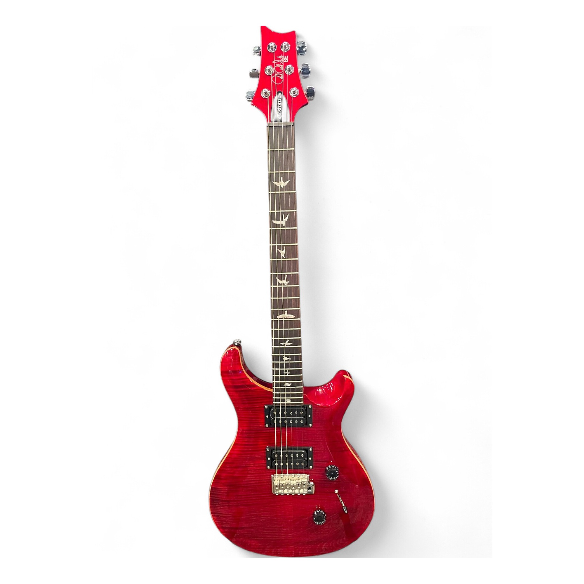 美品 PRS SE Custom 赤 PRS SE Custom 24 Electric Guitar - Fire Red Burst | Sweetwater