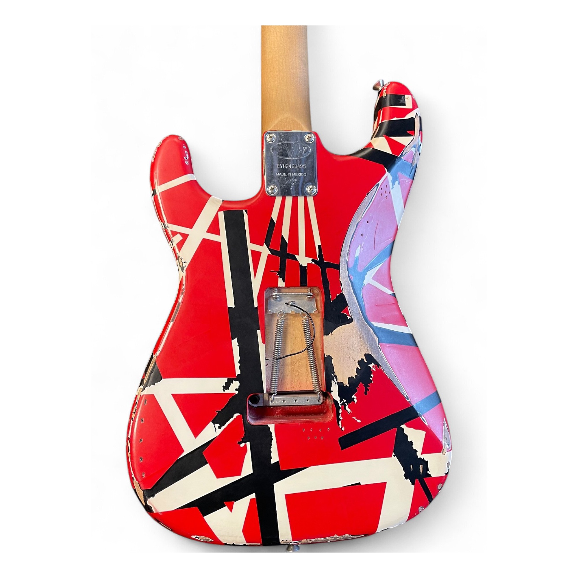 Used EVH Striped Series Frankie Red with Black and White