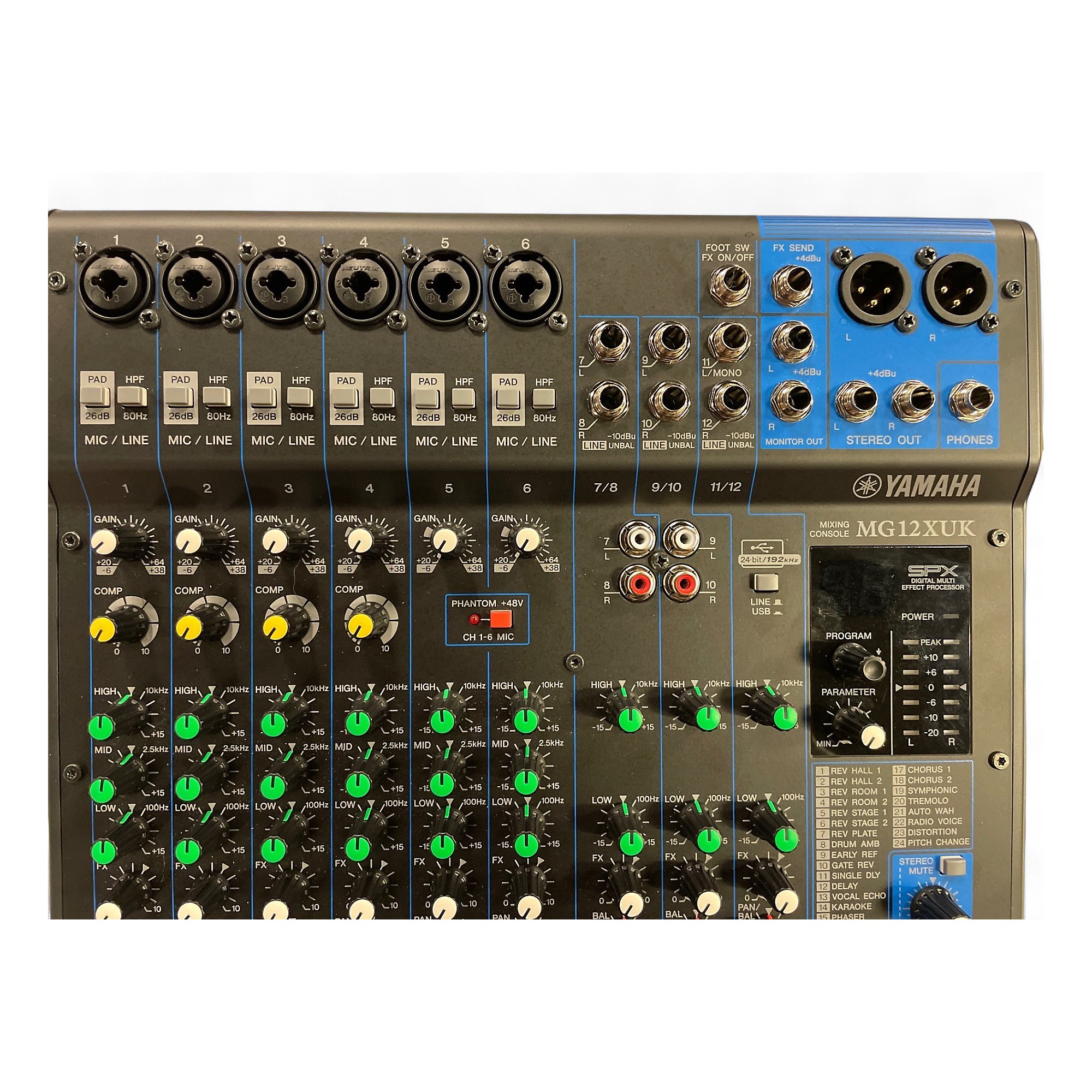 Used Yamaha MG12XUK Unpowered Mixer | Guitar Center