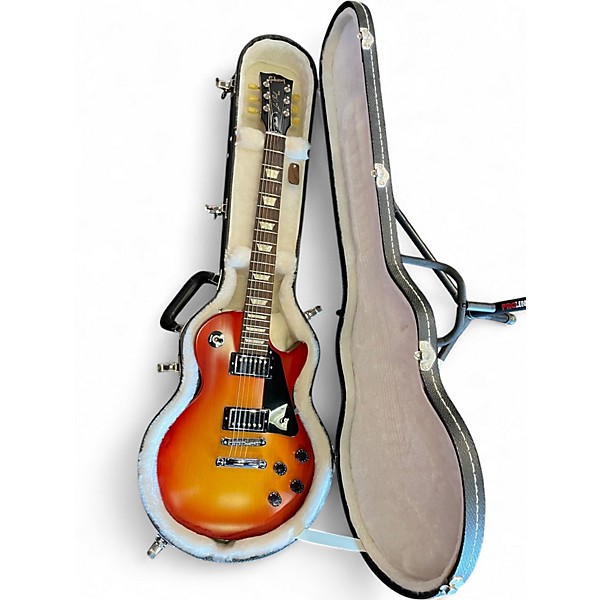 Used 2009 Gibson Les Paul Studio Heritage Cherry Sunburst Satin Solid Body Electric Guitar