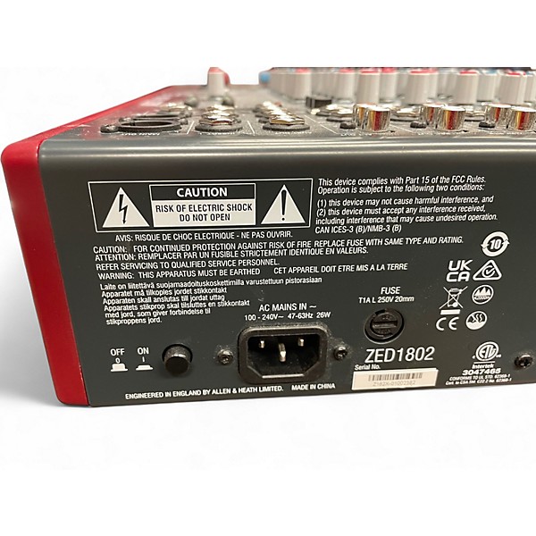 Used Allen & Heath ZED18 Unpowered Mixer
