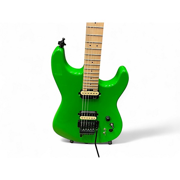 Used Fu-tone FU Pro Super Strat Green Solid Body Electric Guitar