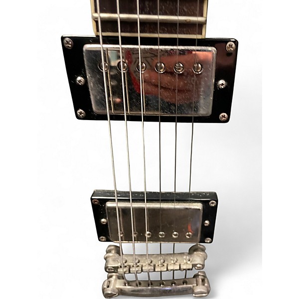 Used 2009 Epiphone Les Paul Custom Silverburst Solid Body Electric Guitar