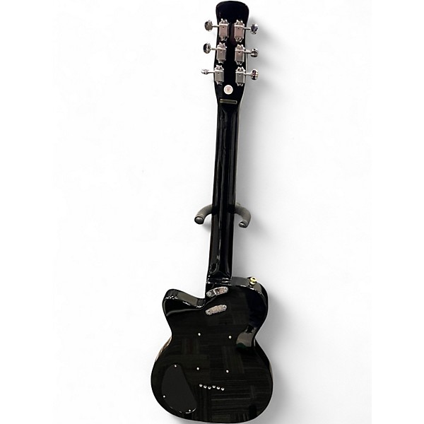 Used Silvertone 1303 BK Black Solid Body Electric Guitar