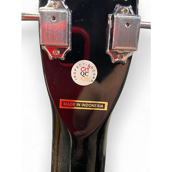 Used Silvertone 1303 BK Black Solid Body Electric Guitar