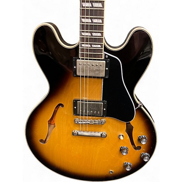 Used Gibson ES345 Vintage Sunburst Hollow Body Electric Guitar