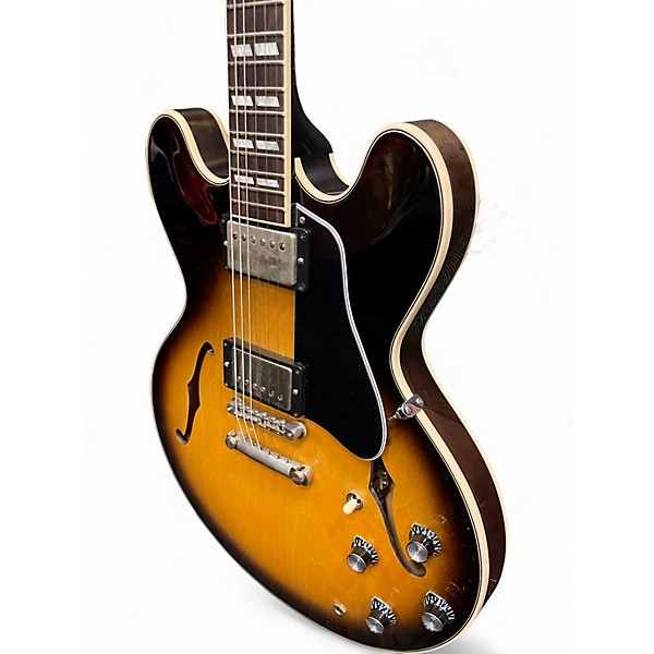 Used Gibson ES345 Vintage Sunburst Hollow Body Electric Guitar
