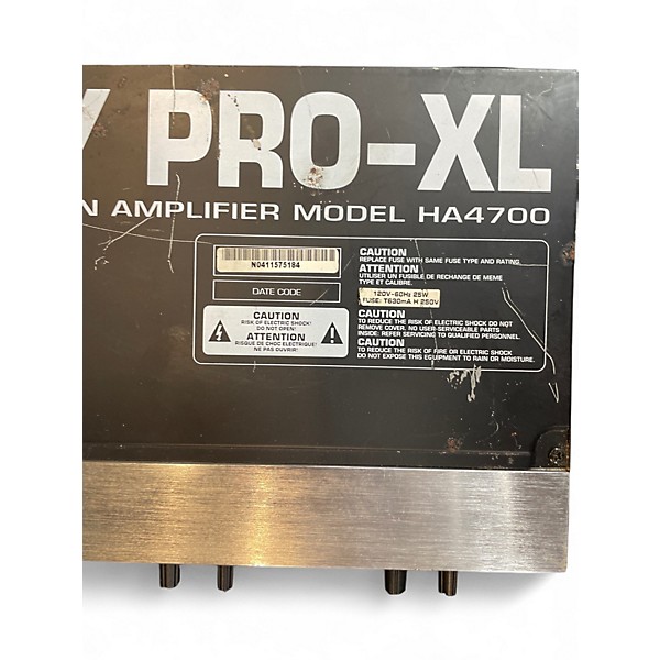 Used Behringer HA4700 POWERPLAYXL Battery Powered Amp
