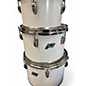 Vintage 1980s Ludwig 6 Piece Big Beat White Drum Kit