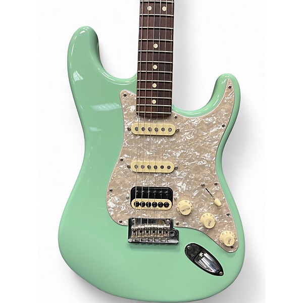 Used 2019 Fender American Professional I Stratocaster Surf Green Solid Body Electric Guitar