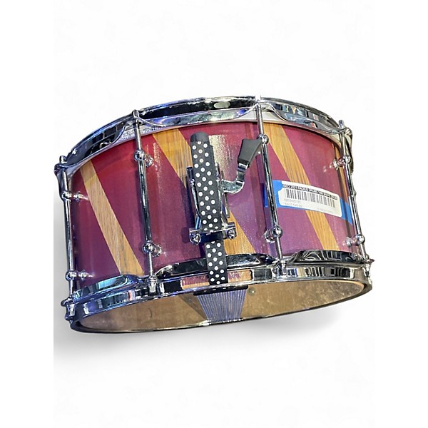 Used 2021 Radius Drums 14in SNARE DRUM PURPLE AND NATURAL Drum