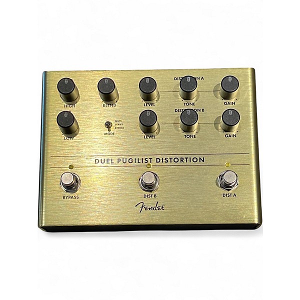 Used Fender Duel Pugilist Distortion  Effect Pedal