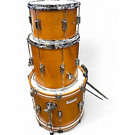 Used Rogers 3 Piece TOWER  FRUIT WOOD STAIN Drum Kit