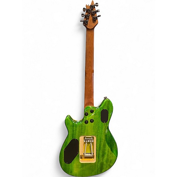 Used 2021 EVH Wolfgang WG Standard Quilt Maple Trans Green Solid Body Electric Guitar
