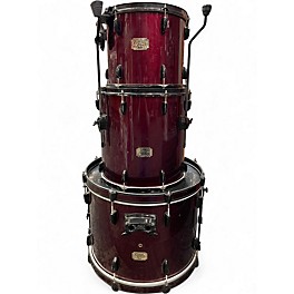 Used Pearl 3 Piece Export Red Drum Kit