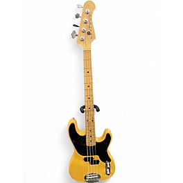 Used Lakland SKYLINE Yellow Electric Bass Guitar