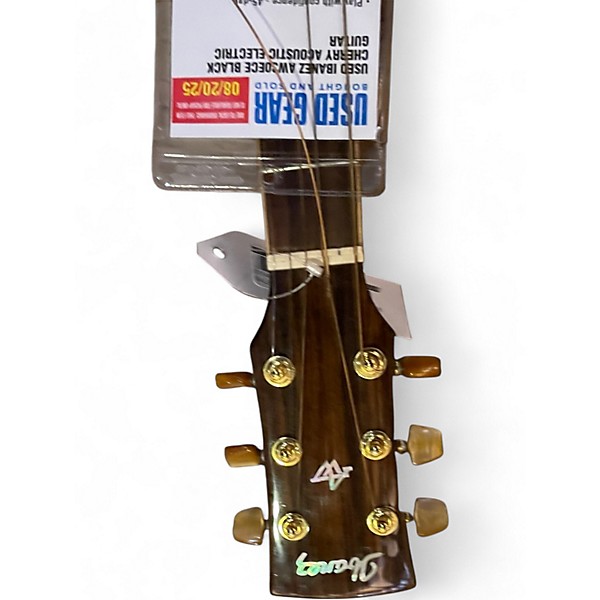 Used Ibanez AW30ECE Black Cherry Acoustic Electric Guitar