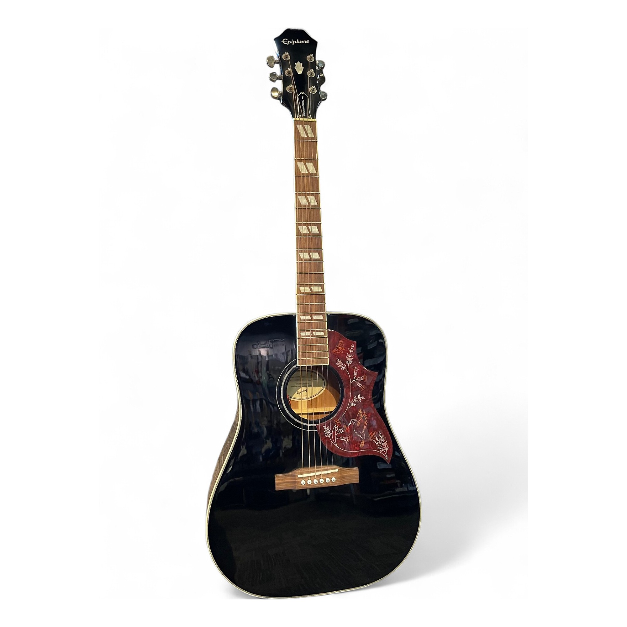 【10296】 EPIPHONE humming bird pro ブラック Used Epiphone Hummingbird Pro Black Acoustic Electric Guitar