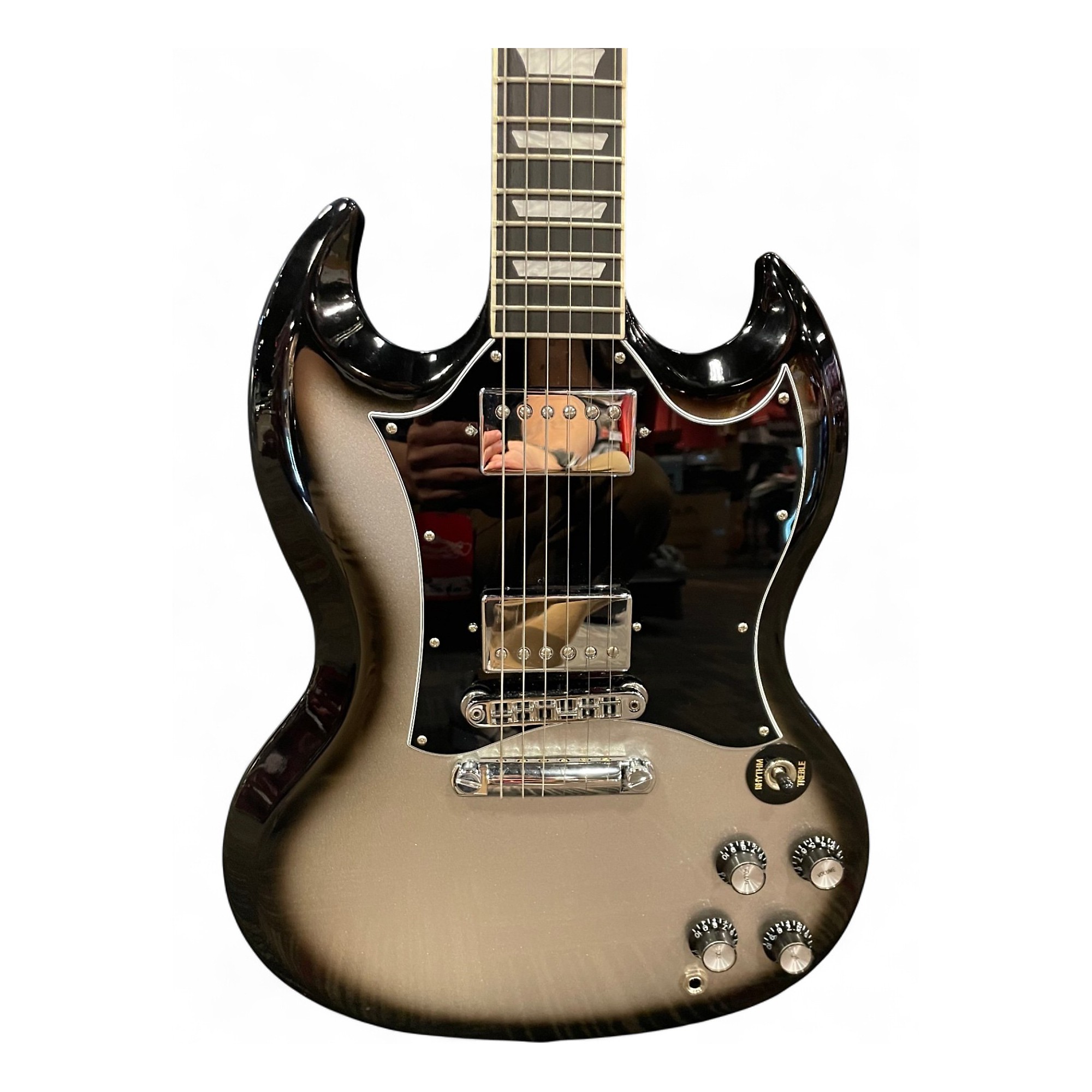 Used Gibson SG Standard Ebony Guitar Center-Exclusive SILVER