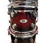 Used PDP by DW 5 Piece X7 5 Piece Kit Red to Black Fade Drum Kit