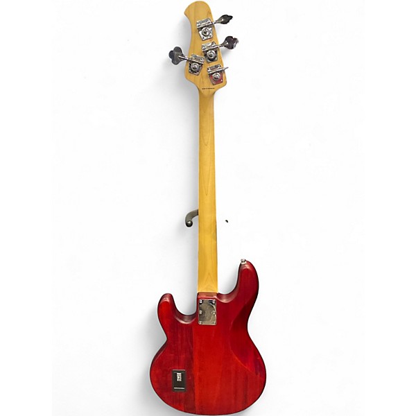 Used Sterling by Music Man Ray4 Satin Red Electric Bass Guitar