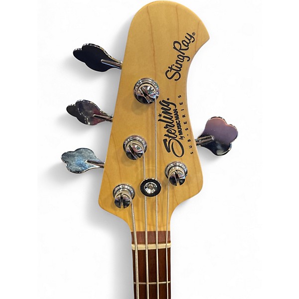 Used Sterling by Music Man Ray4 Satin Red Electric Bass Guitar
