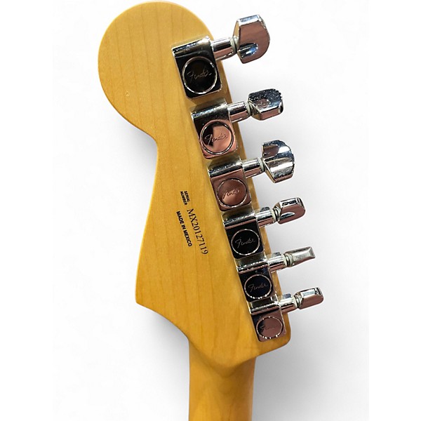 Used 2020s Fender Player Stratocaster HSS Black and White Solid Body Electric Guitar