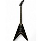 Used Epiphone Dave Mustaine Signature Flying V Custom Black Metallic Solid Body Electric Guitar thumbnail