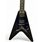 Used Epiphone Dave Mustaine Signature Flying V Custom Black Metallic Solid Body Electric Guitar