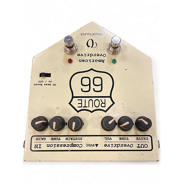 Used Visual Sound ROUTE 66 AMERICAN OVERDRIVE Effect Pedal