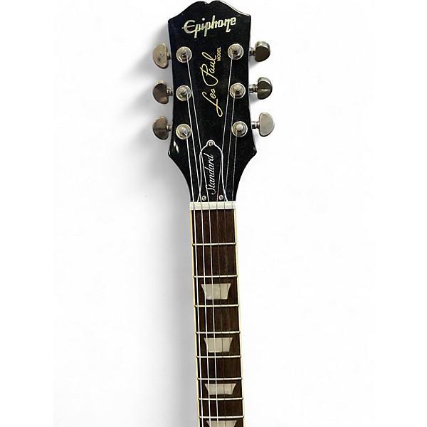 Used Epiphone Les Paul Standard 1960s Black and Gold Solid Body Electric Guitar