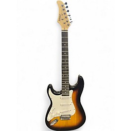 Used Glarry S-Style Black Solid Body Electric Guitar