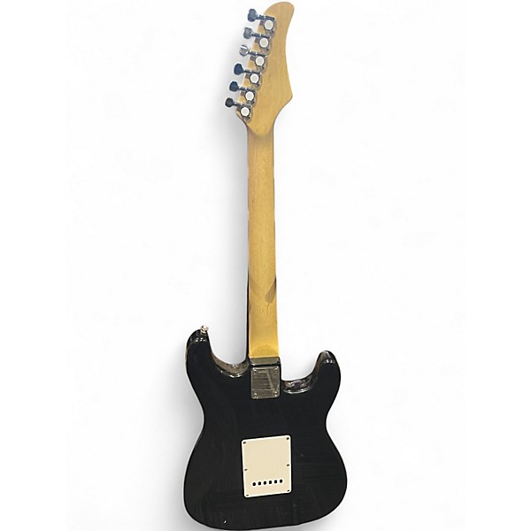 Used Glarry S-Style Black Solid Body Electric Guitar
