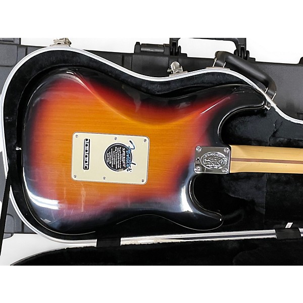 Used 2004 Fender American Standard Stratocaster Left Handed 3 Tone Sunburst Electric Guitar