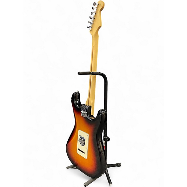 Used 2004 Fender American Standard Stratocaster Left Handed 3 Tone Sunburst Electric Guitar