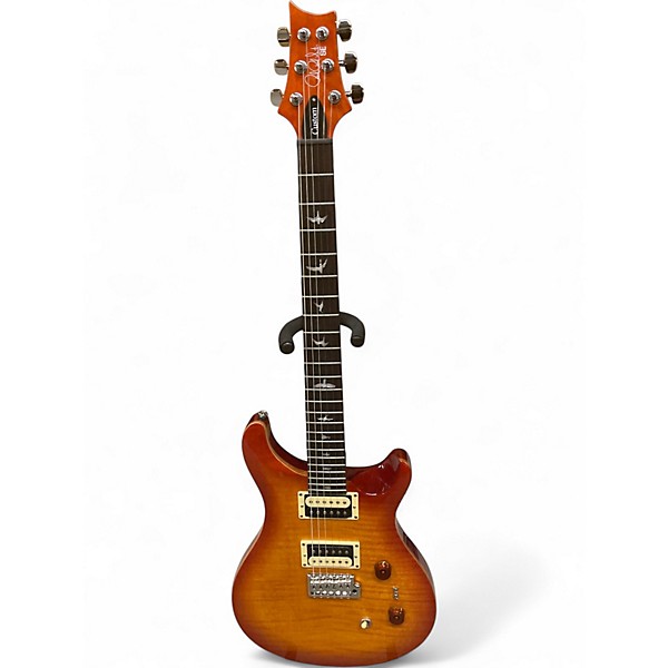Used PRS SE Custom 24 gold sunburst Solid Body Electric Guitar