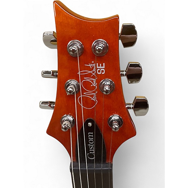 Used PRS SE Custom 24 gold sunburst Solid Body Electric Guitar