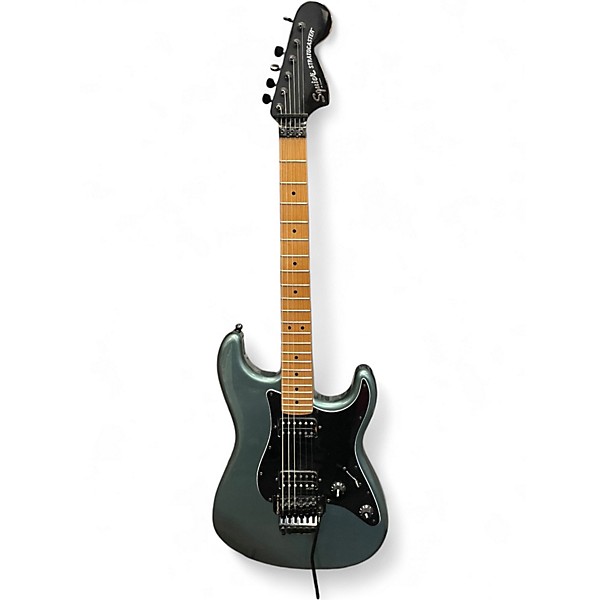Used Squier Contemporary Stratocaster HHFR Gun Metal Solid Body Electric Guitar