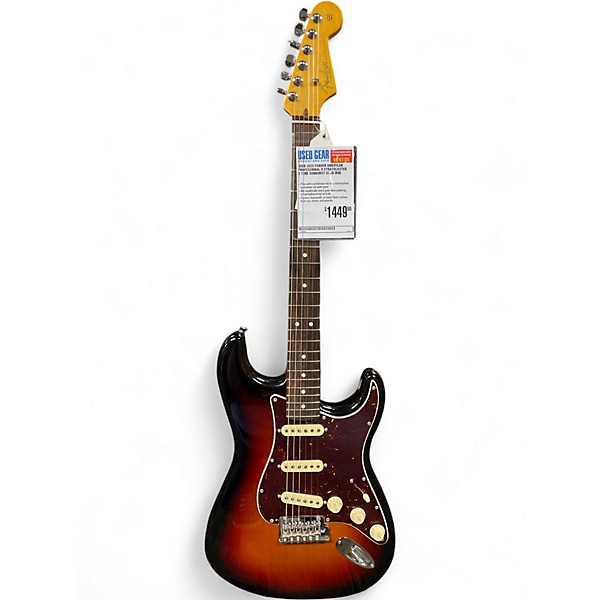 Used 2025 Fender American Professional II Stratocaster 3 Tone Sunburst Solid Body Electric Guitar