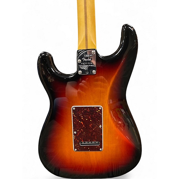 Used 2025 Fender American Professional II Stratocaster 3 Tone Sunburst Solid Body Electric Guitar