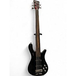 Used Warwick Rockbass Streamer LX 5 Fretless Black Electric Bass Guitar
