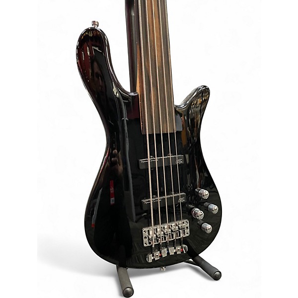 Used Warwick Rockbass Streamer LX 5 Fretless Black Electric